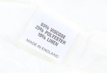 Womens UK Size 14 Richard Roberts Collection Regular Ivory Blazer
