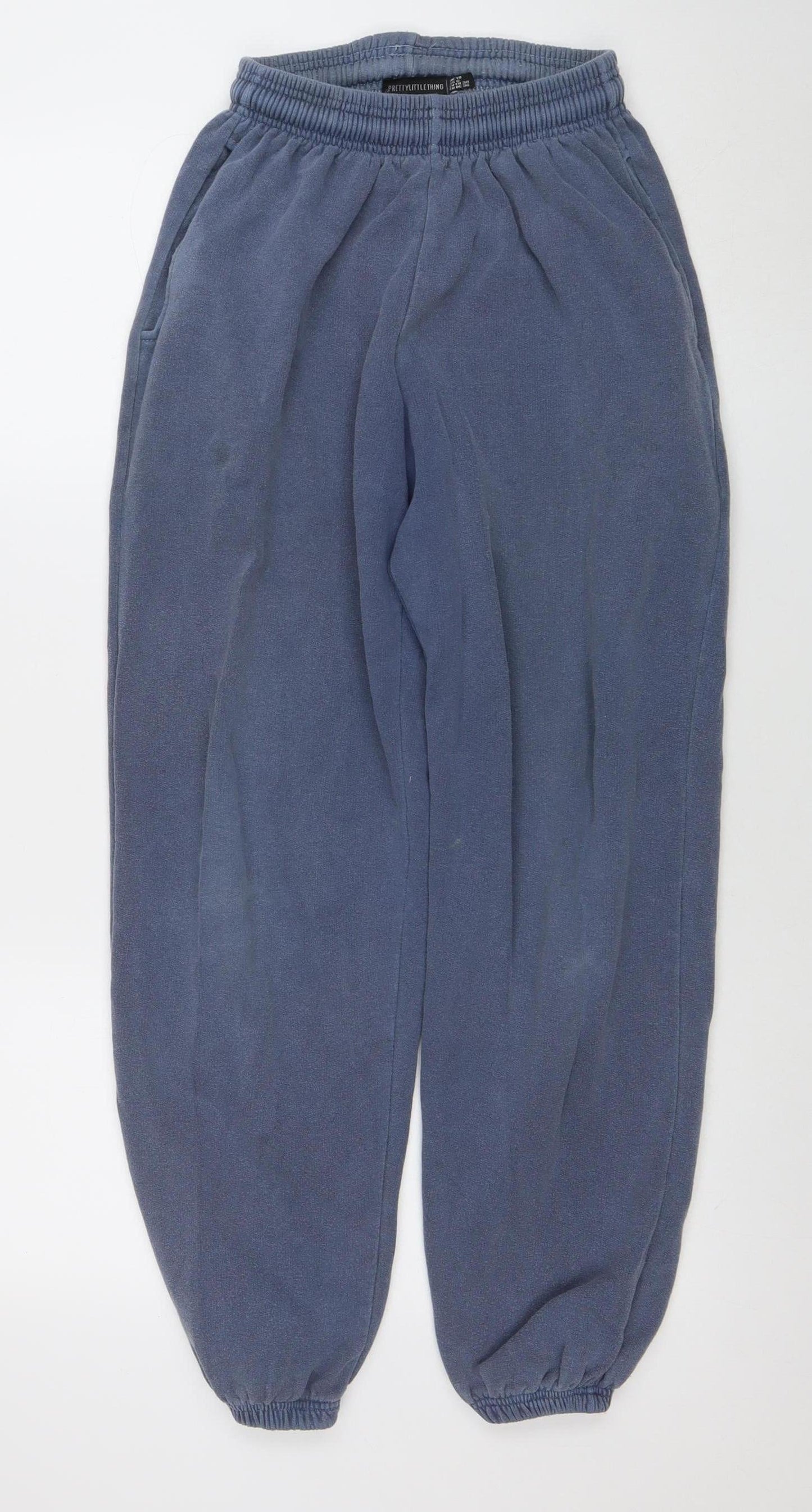 Womens UK Size 10 PRETTYLITTLETHING Relaxed Fit Jogger Blue Trousers