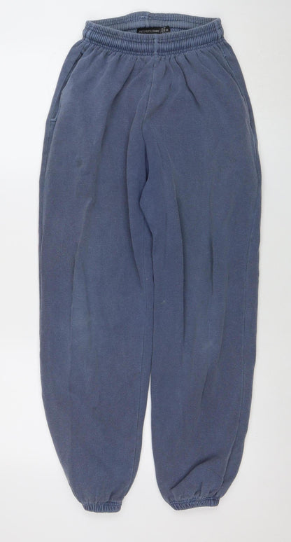 Womens UK Size 10 PRETTYLITTLETHING Relaxed Fit Jogger Blue Trousers