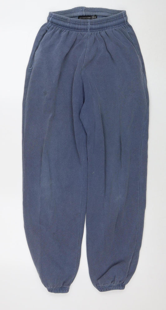Womens UK Size 10 PRETTYLITTLETHING Relaxed Fit Jogger Blue Trousers