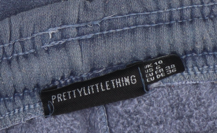 Womens UK Size 10 PRETTYLITTLETHING Relaxed Fit Jogger Blue Trousers