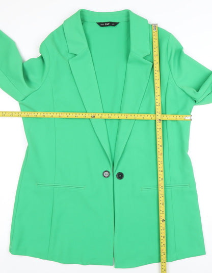 Womens UK Size 16 F&F Regular Green Blazer