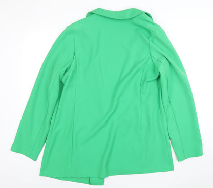 Womens UK Size 16 F&F Regular Green Blazer