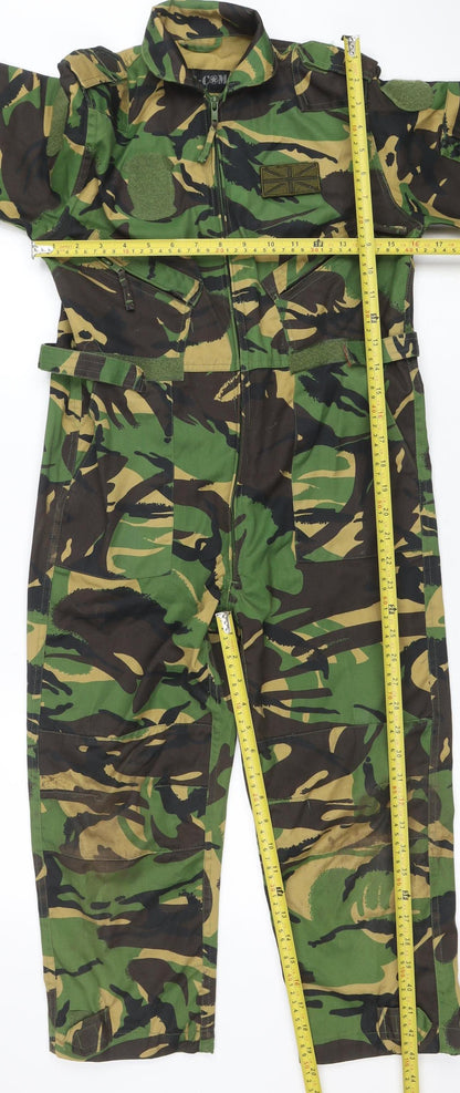 Womens UK Size L Mil-Com One-Piece Green Jumpsuit
