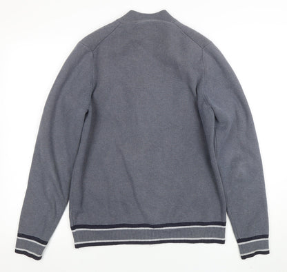 Mens UK Size M Marks and Spencer Grey Full Zip Sweatshirt
