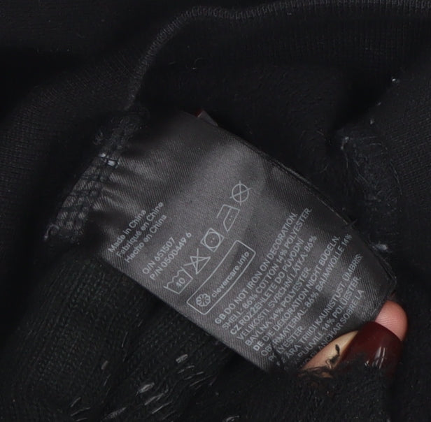 Mens UK Size M H&M Black Pullover Hoodie