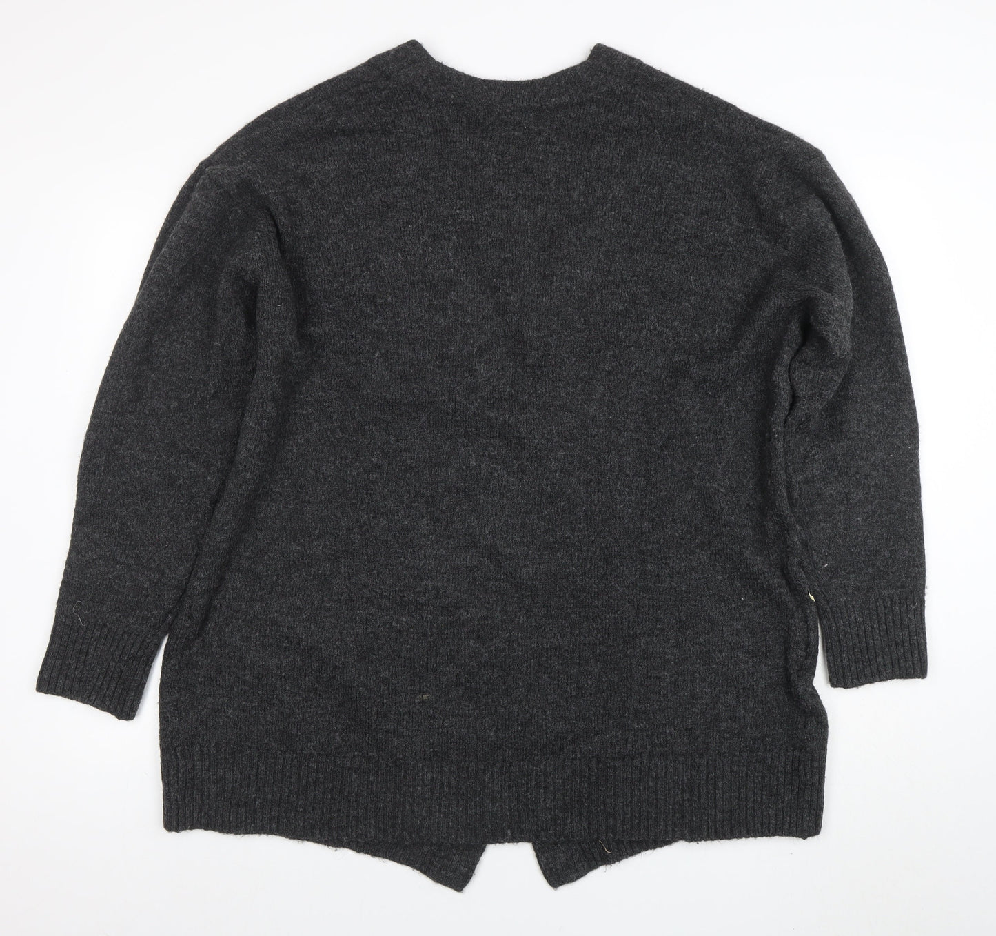 Womens UK Size 12 H&M Grey Cardigan Jumper