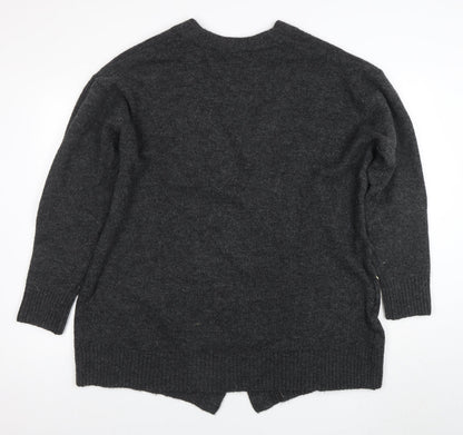 Womens UK Size 12 H&M Grey Cardigan Jumper