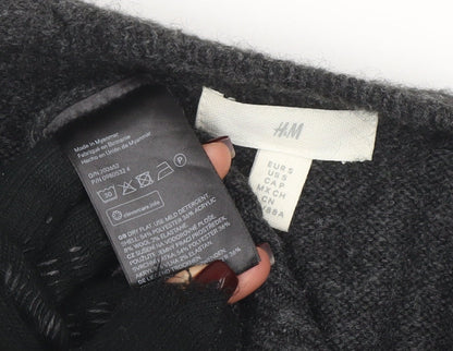 Womens UK Size 12 H&M Grey Cardigan Jumper