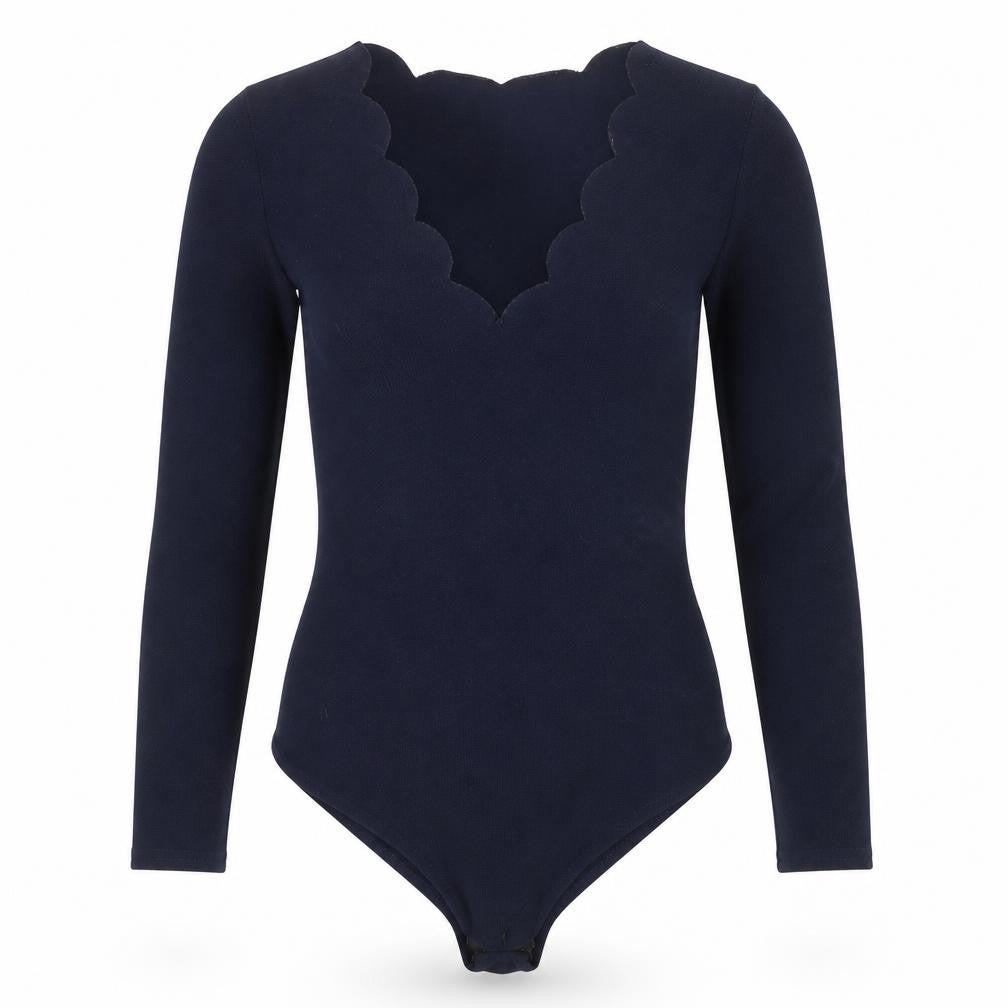 Womens UK Size 12 Boohoo One-Piece Blue Bodysuit