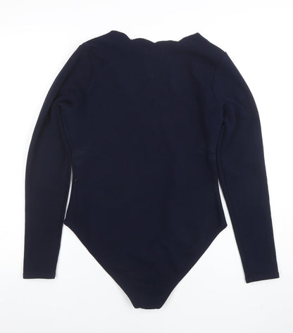 Womens UK Size 12 Boohoo One-Piece Blue Bodysuit