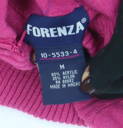 Womens UK Size M Forenza Pink Basic T-Shirt