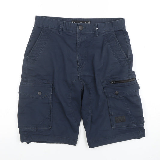 Mens UK Size S Denim Co. Regular Fit Cargo Shorts