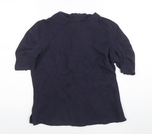 Womens UK Size 14 Marks and Spencer Blue Basic Blouse