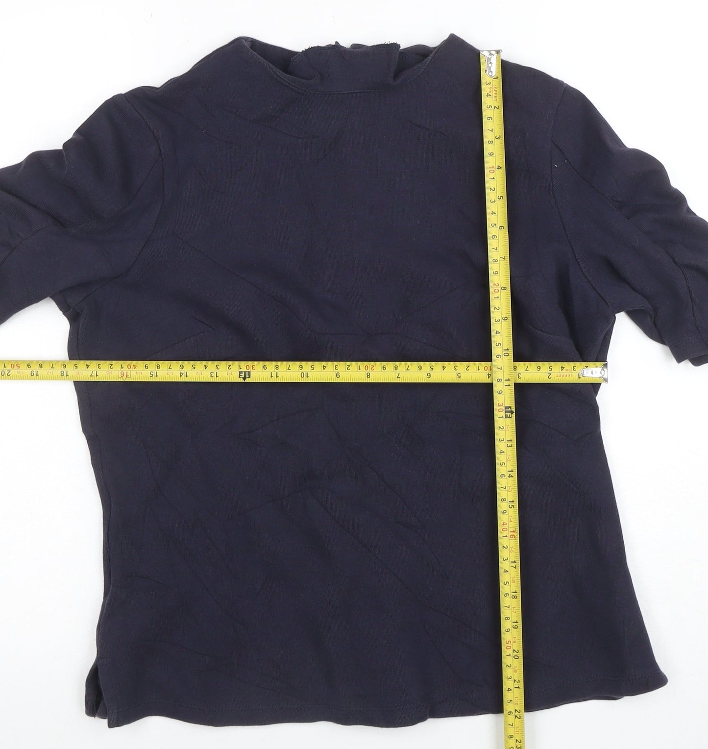 Womens UK Size 14 Marks and Spencer Blue Basic Blouse