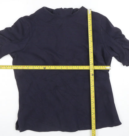 Womens UK Size 14 Marks and Spencer Blue Basic Blouse