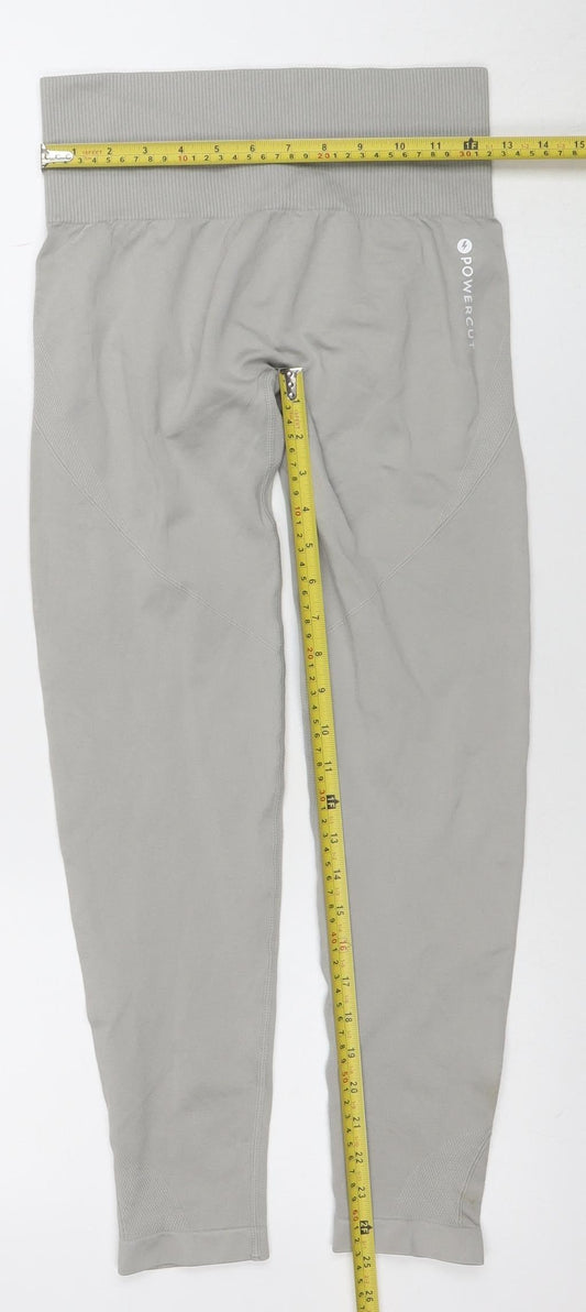 Womens UK Size XL Powercut Slim Fit Leggings Grey Leggings