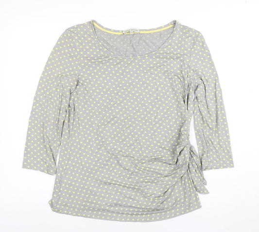 Womens UK Size 16 Laura Ashley Grey Basic T-Shirt