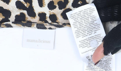 Womens UK Size L Mamalicious Bodycon Dress