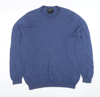 Mens UK Size L Savile Row Company Blue Pullover Jumper