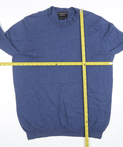 Mens UK Size L Savile Row Company Blue Pullover Jumper