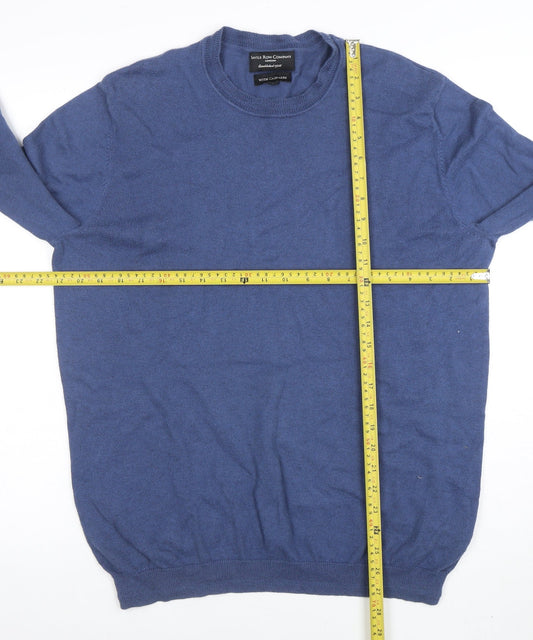 Mens UK Size L Savile Row Company Blue Pullover Jumper
