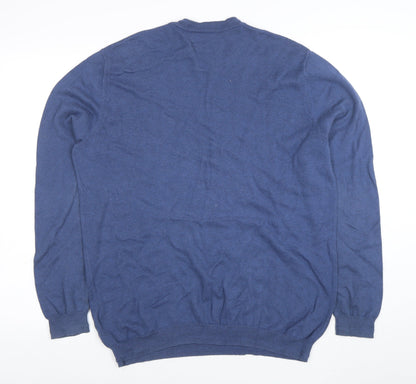 Mens UK Size L Savile Row Company Blue Pullover Jumper