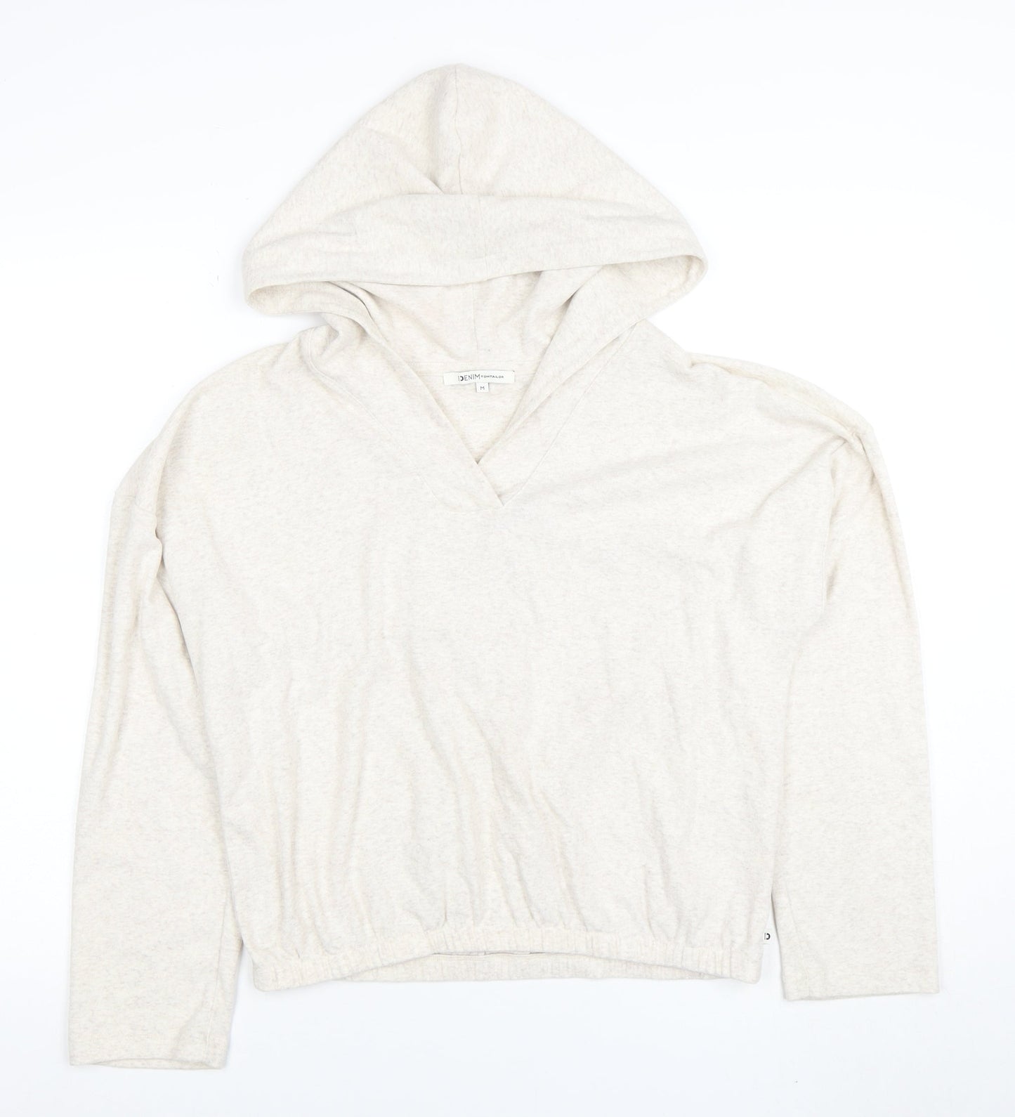 Womens UK Size 12 Tom Tailor Denim Beige Pullover Hoodie