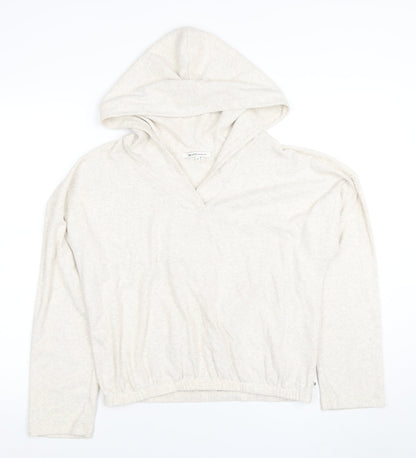 Womens UK Size 12 Tom Tailor Denim Beige Pullover Hoodie