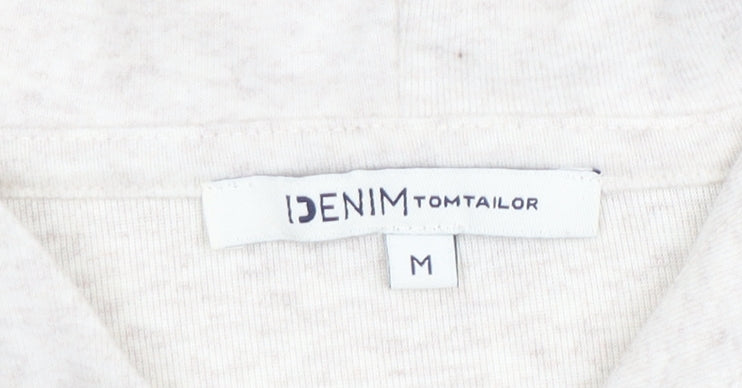 Womens UK Size 12 Tom Tailor Denim Beige Pullover Hoodie