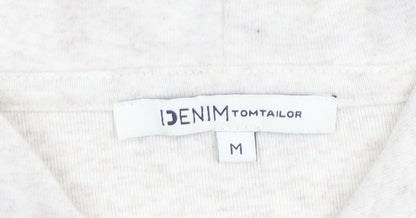 Womens UK Size 12 Tom Tailor Denim Beige Pullover Hoodie