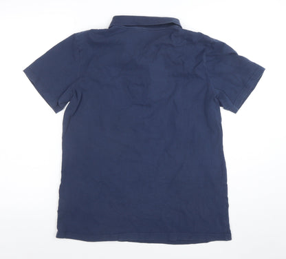 SoulCal & Co Navy Blue Cotton Men's Polo Shirt Size M Classic Fit