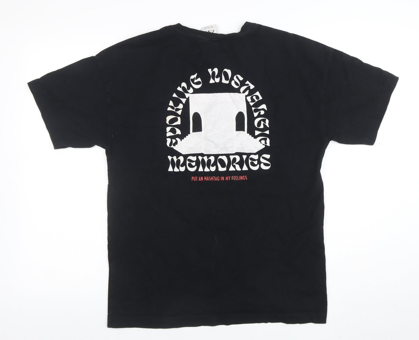 Mens UK Size S Zara Black  T-Shirt