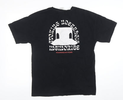 Mens UK Size S Zara Black  T-Shirt