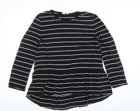 Womens UK Size M MNG Black Tunic Blouse