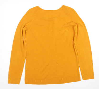 Womens UK Size 10 TU Yellow Pullover Jumper