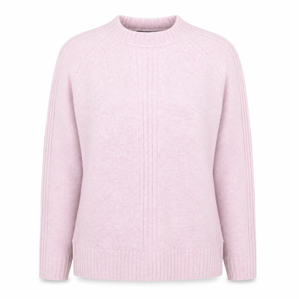 Marks and Spencer Women Pink Crew Neck Long Sleeve Jumper XS