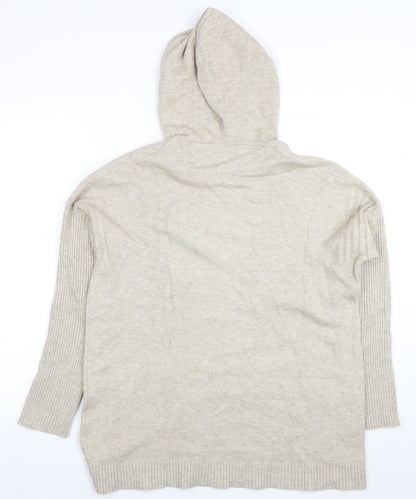 Womens UK Size M Cyrus Beige Pullover Hoodie