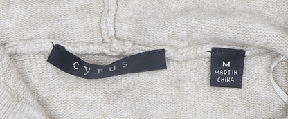 Womens UK Size M Cyrus Beige Pullover Hoodie