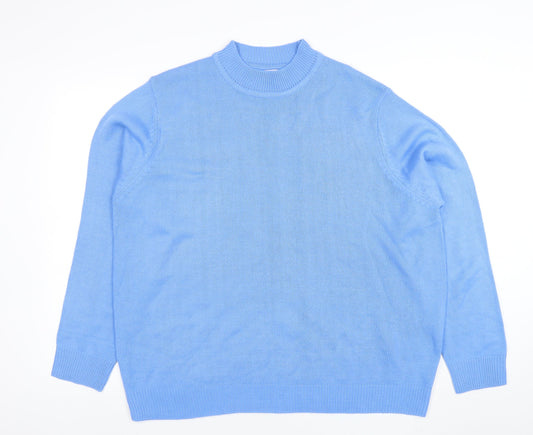 Womens UK Size 2XL Damart Blue Pullover Jumper