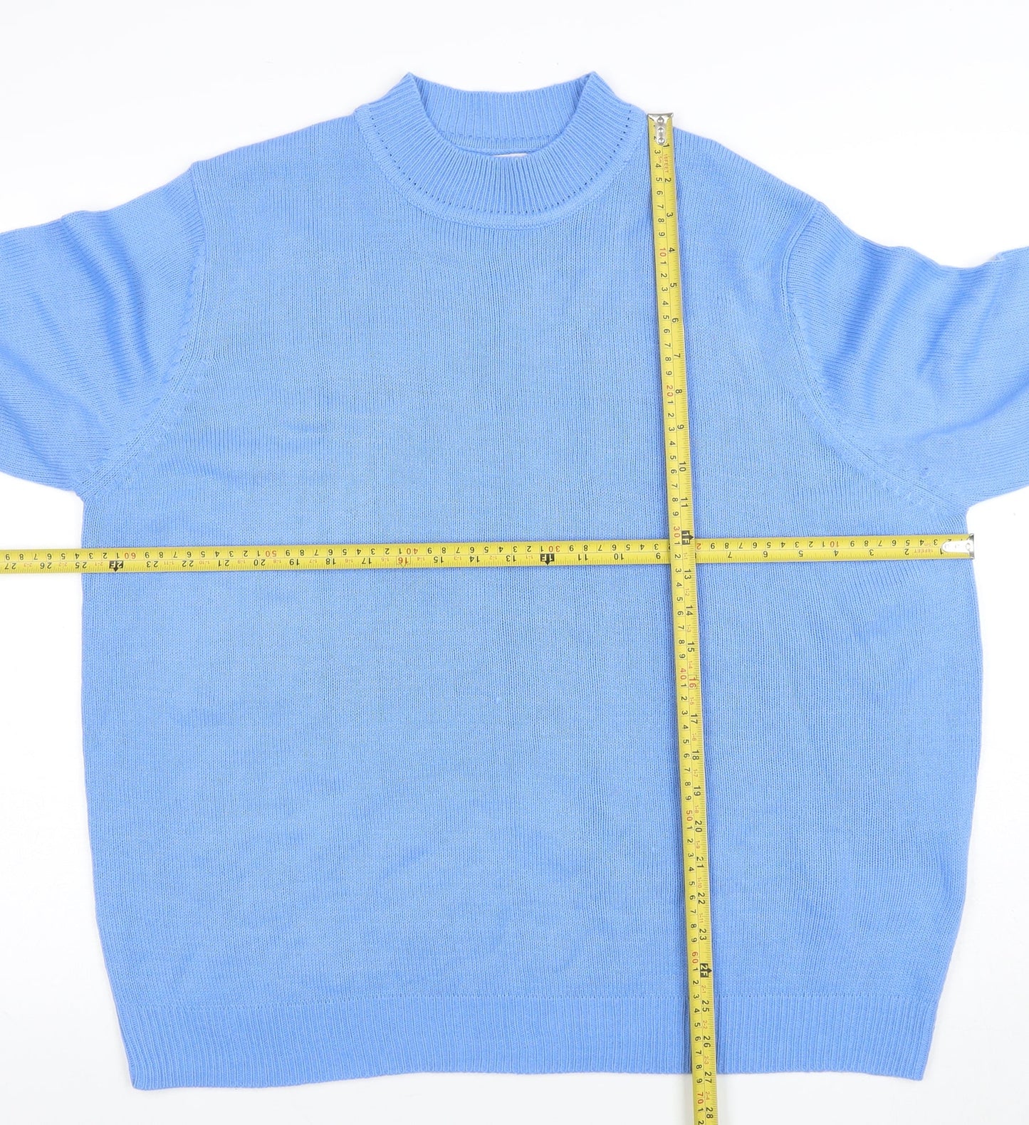 Womens UK Size 2XL Damart Blue Pullover Jumper