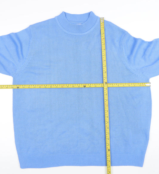 Womens UK Size 2XL Damart Blue Pullover Jumper