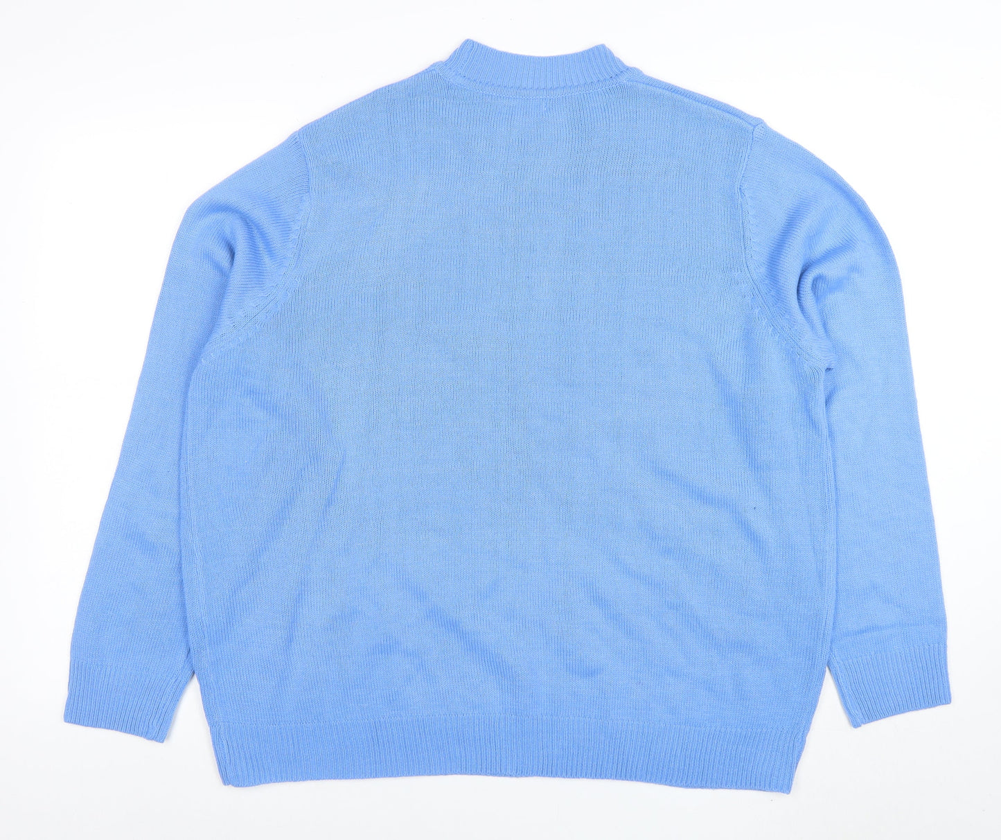 Womens UK Size 2XL Damart Blue Pullover Jumper