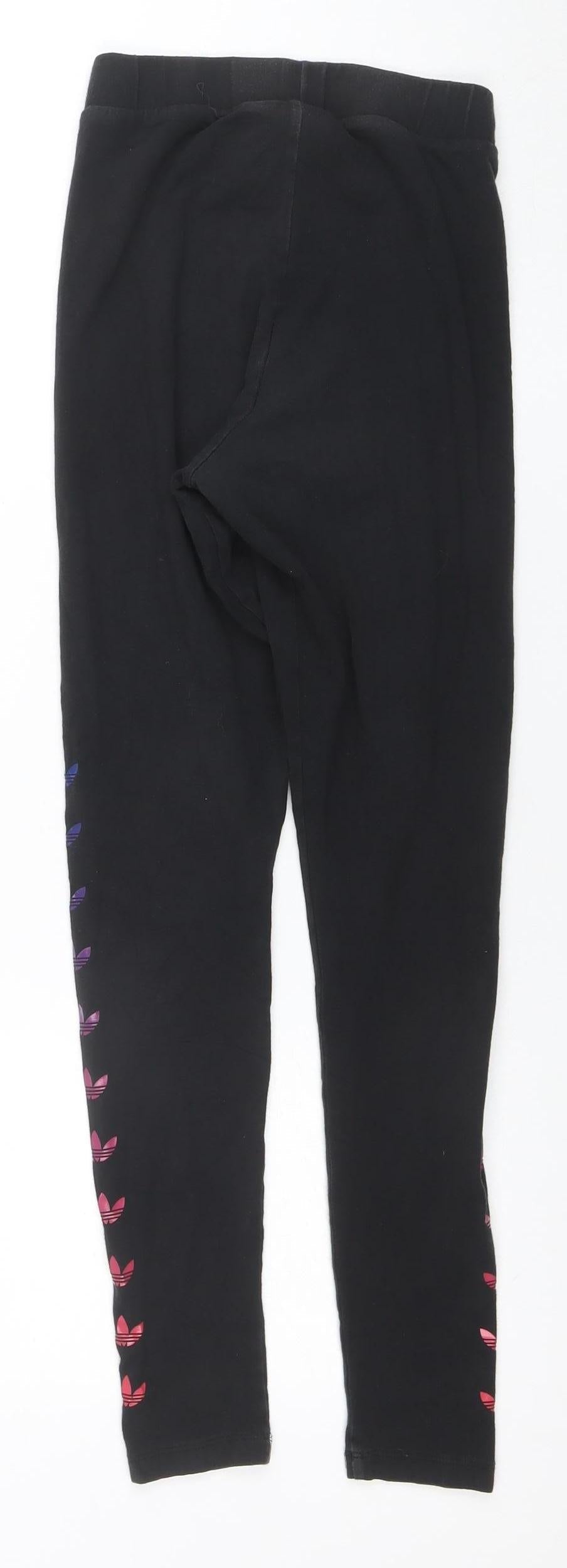 Womens UK Size XS adidas Slim Fit Leggings Black Leggings