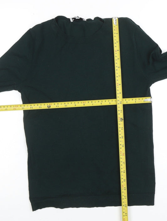 Womens UK Size 10 Warehouse Green Pullover Jumper