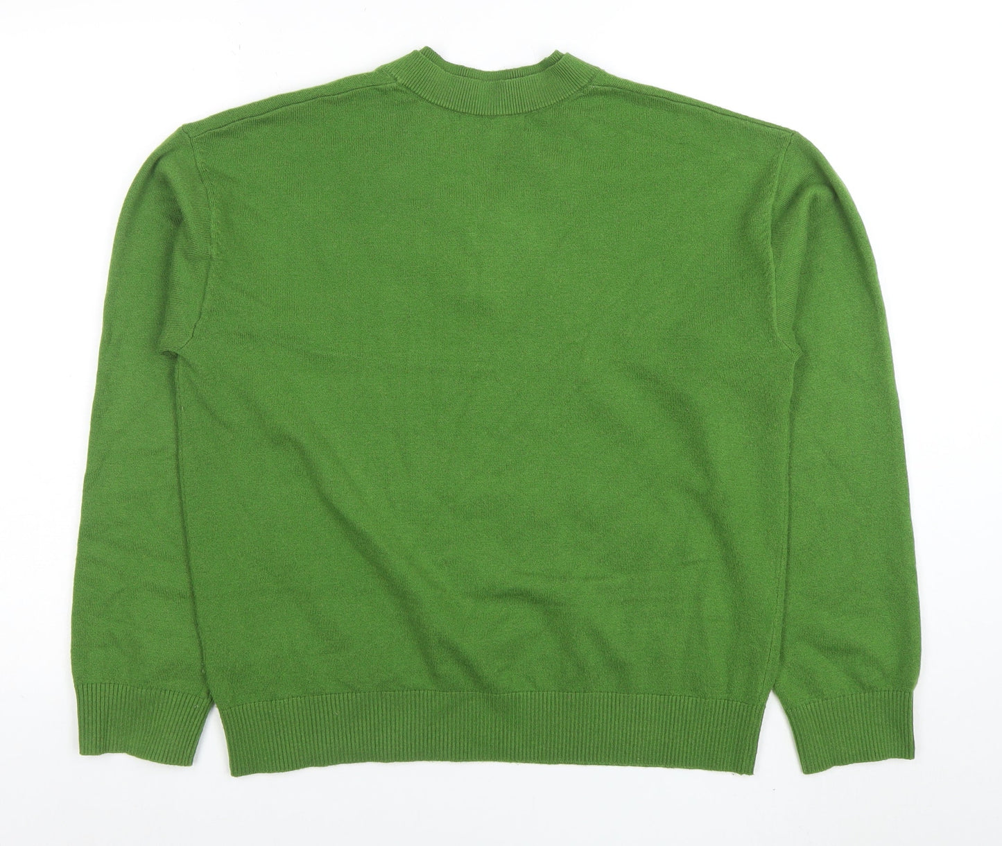Mens UK Size M Marks and Spencer Green Pullover Jumper