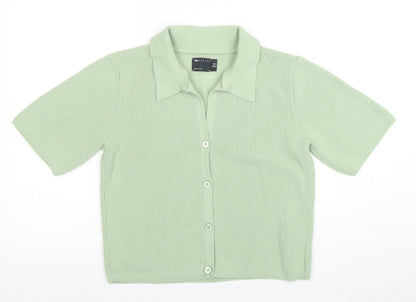 Womens UK Size 6 ASOS Green Cardigan Jumper