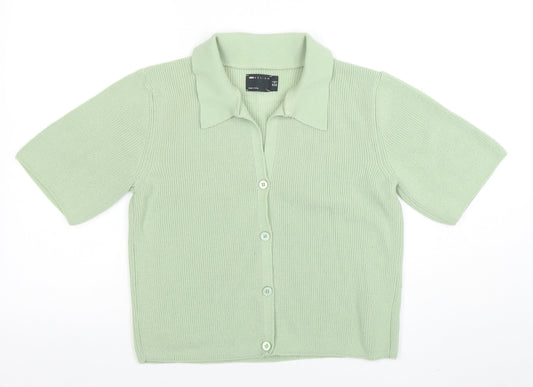 Womens UK Size 6 ASOS Green Cardigan Jumper