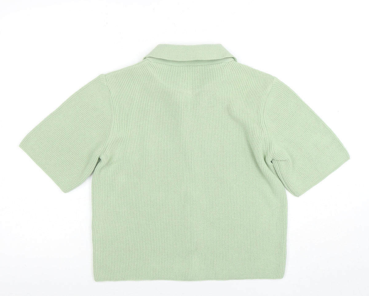 Womens UK Size 6 ASOS Green Cardigan Jumper