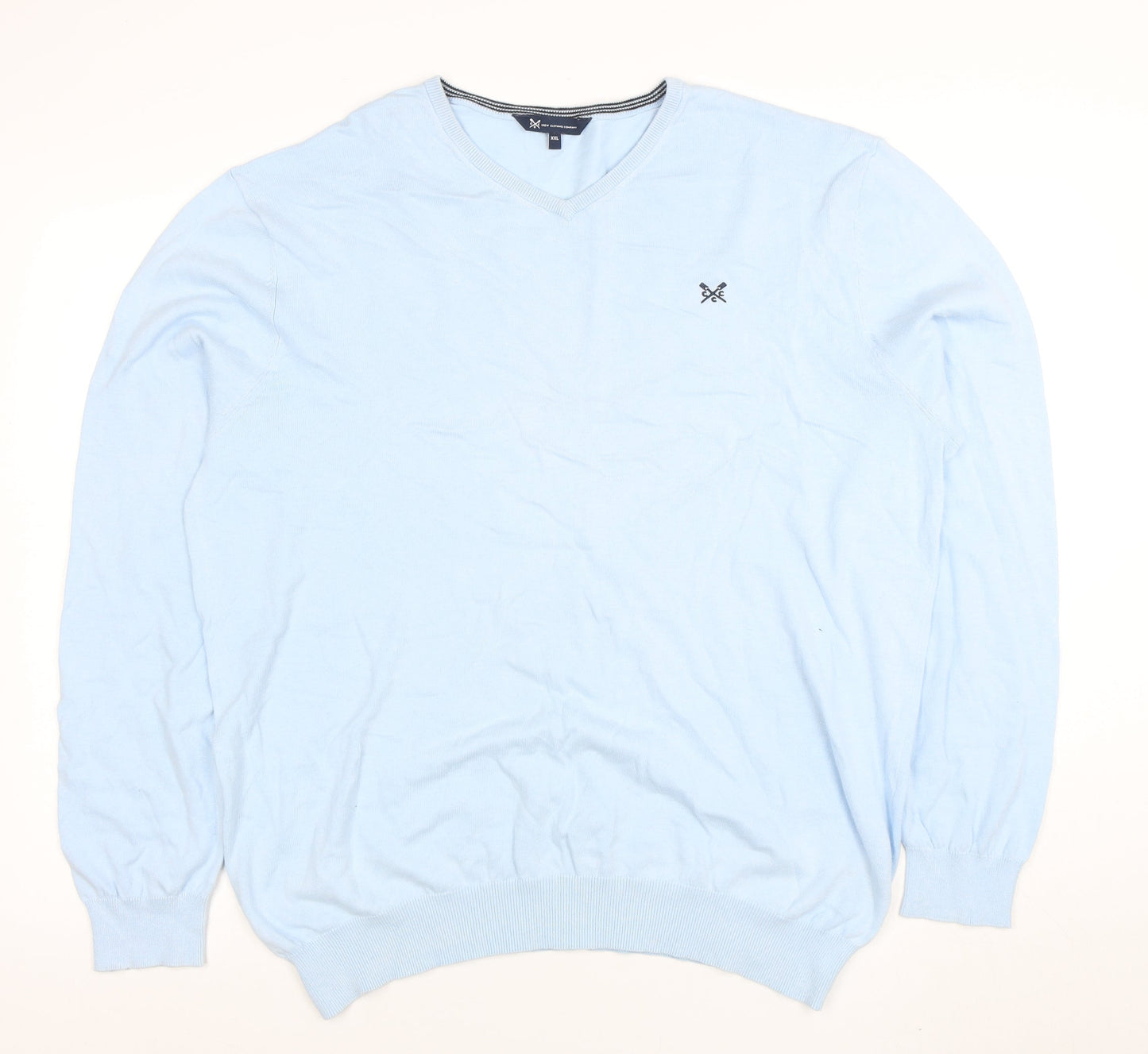 Mens UK Size 2XL Crew Clothing Company Blue Pullover Jumper